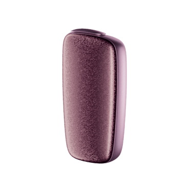 Ploom X růžový přední panel v barvě Rose Shimmer - pohled z boční strany