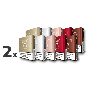 Krabičky Camel tabákových náplní - Gold, Silver, Tan, Burgundy a Bronze