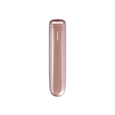 Pohled zepředu na zařízení Ploom AURA Rose Gold