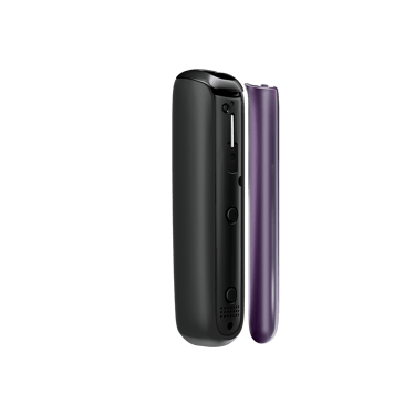Přední panel Ploom AURA Lavender – boční pohled, oddělený od zařízení