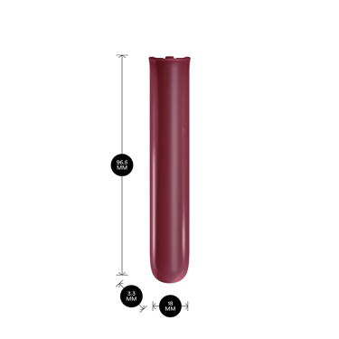 Pohled zepředu na přední panel Ploom AURA v barvě Dark Orchid