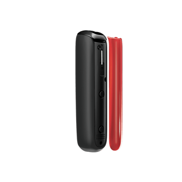 Přední panel Ploom AURA Lava Red – boční pohled, oddělený od zařízení