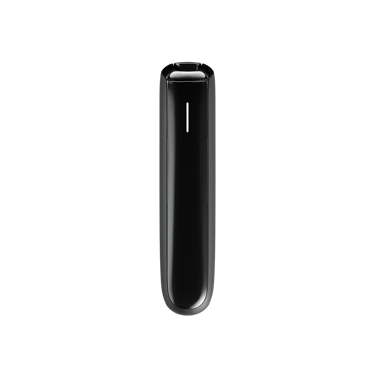 Pohled zepředu na zařízení Ploom AURA Jet Black