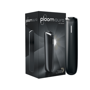 Ploom AURA Jet Black balení se zařízením
