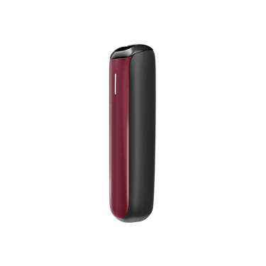 Boční pohled na příslušenství Ploom AURA přední panel v barvě Dark Orchid