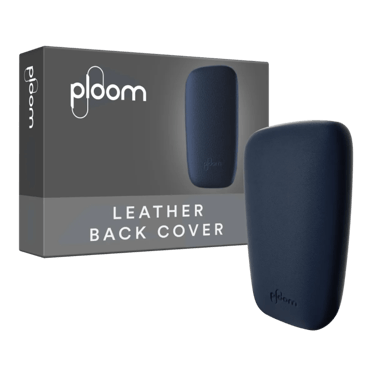 Balení modrého koženého krytu na Ploom X Advanced