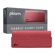 Ploom X červené textilní přenosné pouzdro red zavřené a jeho balení - pohled z přední strany