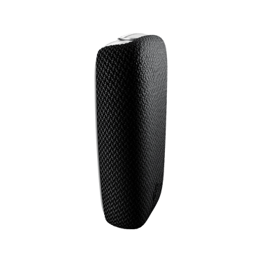 Ploom X černý textilní zadní panel black - pohled z levé boční strany