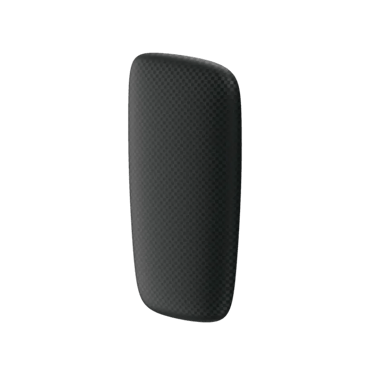 Ploom X černý přední panel Squared Black - pohled z přední a pravé strany