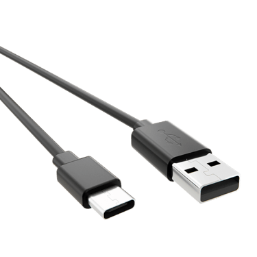 Příslušenství Ploom - USB kabel černý - pohled seshora
