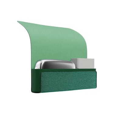 Ploom X zelené textilní přenosné pouzdro green otevřené se zařízeními a náplněmi