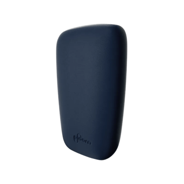 Ploom X modrý kožený zadní panel navy blue - pohled zepředu