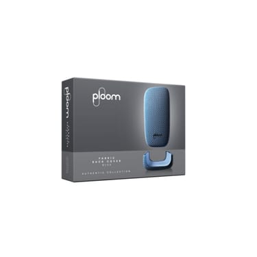 Balení modrého látkového krytu na Ploom X Advanced