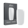 Ploom X přední panel v barvě cotton white a jeho balení - pohled zepředu