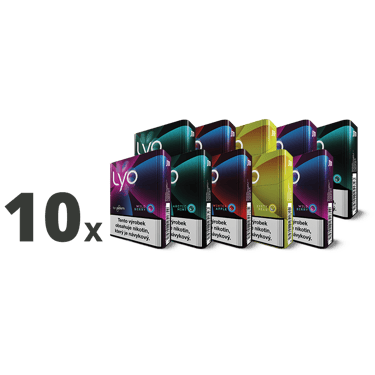 10 krabiček LYO náplní dle vlastního výběru
