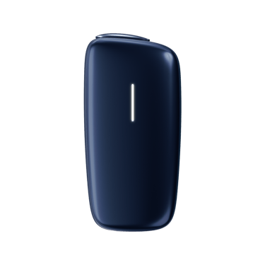 Modrý Ploom X Advanced Navy Blue - pohled z přední strany