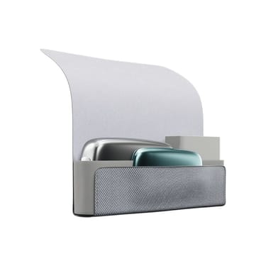Ploom X šedé textilní přenosné pouzdro grey otevřené se dvěma zařízeními a náplněmi uvnitř