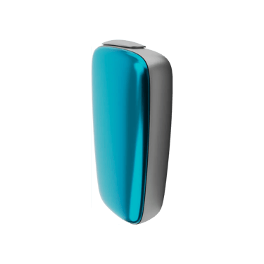Modrý Ploom X přední panel ocean blue - pohled z boční strany