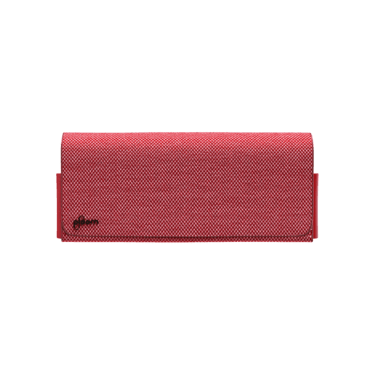 Ploom X červené textilní přenosné pouzdro red zavřené - pohled z přední strany