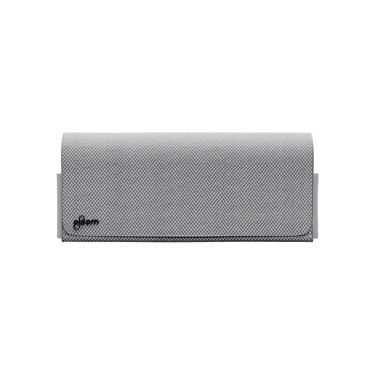 Ploom X šedé textilní přenosné pouzdro grey zavřené - pohled z přední strany