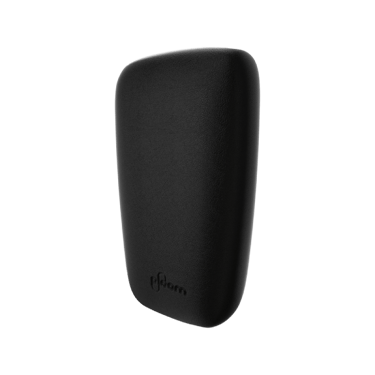 Ploom X černý kožený zadní panel black - pohled zepředu