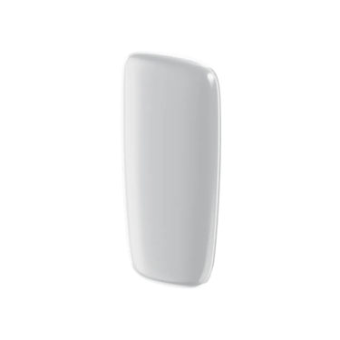 Ploom X přední panel v barvě cotton white - pohled z přední a pravé strany