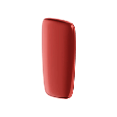 Ploom X červený přední panel v barvě lava red - pohled z přední a pravé strany