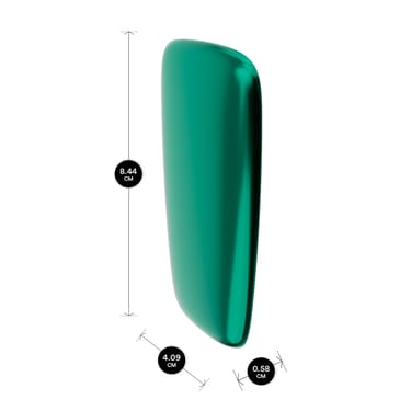 Rozměry předního panelu Amazon Green pro Ploom X Advanced zařízení