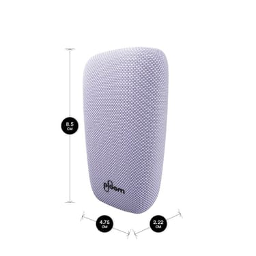 Rozměry fialového látkové krytu pro Ploom X Advanced zařízení
