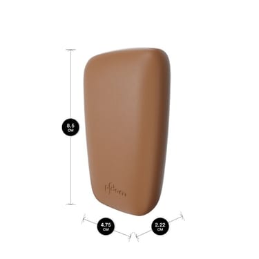 Ploom X hnědý kožený zadní panel brown s jeho rozměry