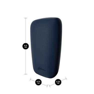 Ploom X modrý kožený zadní panel navy blue s jeho rozměry