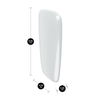 Rozměry předního panelu Cotton White pro Ploom X Advanced zařízení