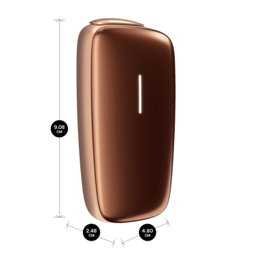 Bronzový Ploom X Advanced Bronze Glaze s rozměry