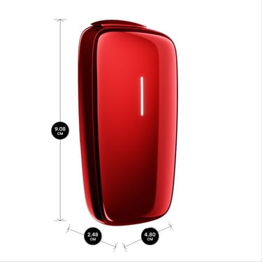 Červený Ploom X Advanced Special Edition Red by Ora ïto s rozměry