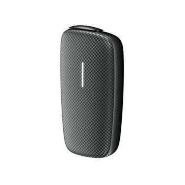 Ploom X šedivý přední panel Squared Slate Grey - pohled z boční strany