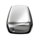 Stříbrný Ploom X Advanced černý kožený zadní panel black - pohled ze zadní strany se zařízením uvnitř