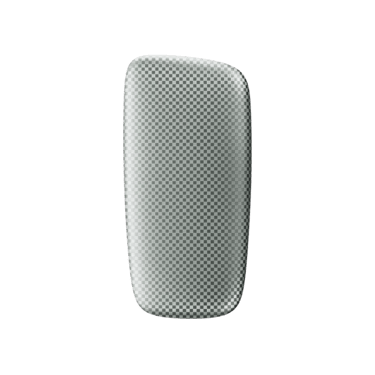 Ploom X stříbrný přední panel Squared Silver - pohled zepředu