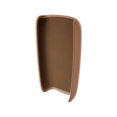 Ploom X hnědý kožený zadní panel brown - pohled z vnitřní strany