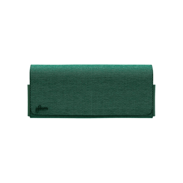 Ploom X zelené textilní přenosné pouzdro green zavřené - pohled z přední strany
