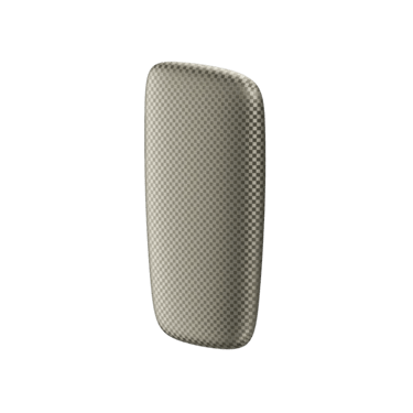 Ploom X zlatý přední panel Squared Gold - pohled z přední a pravé strany