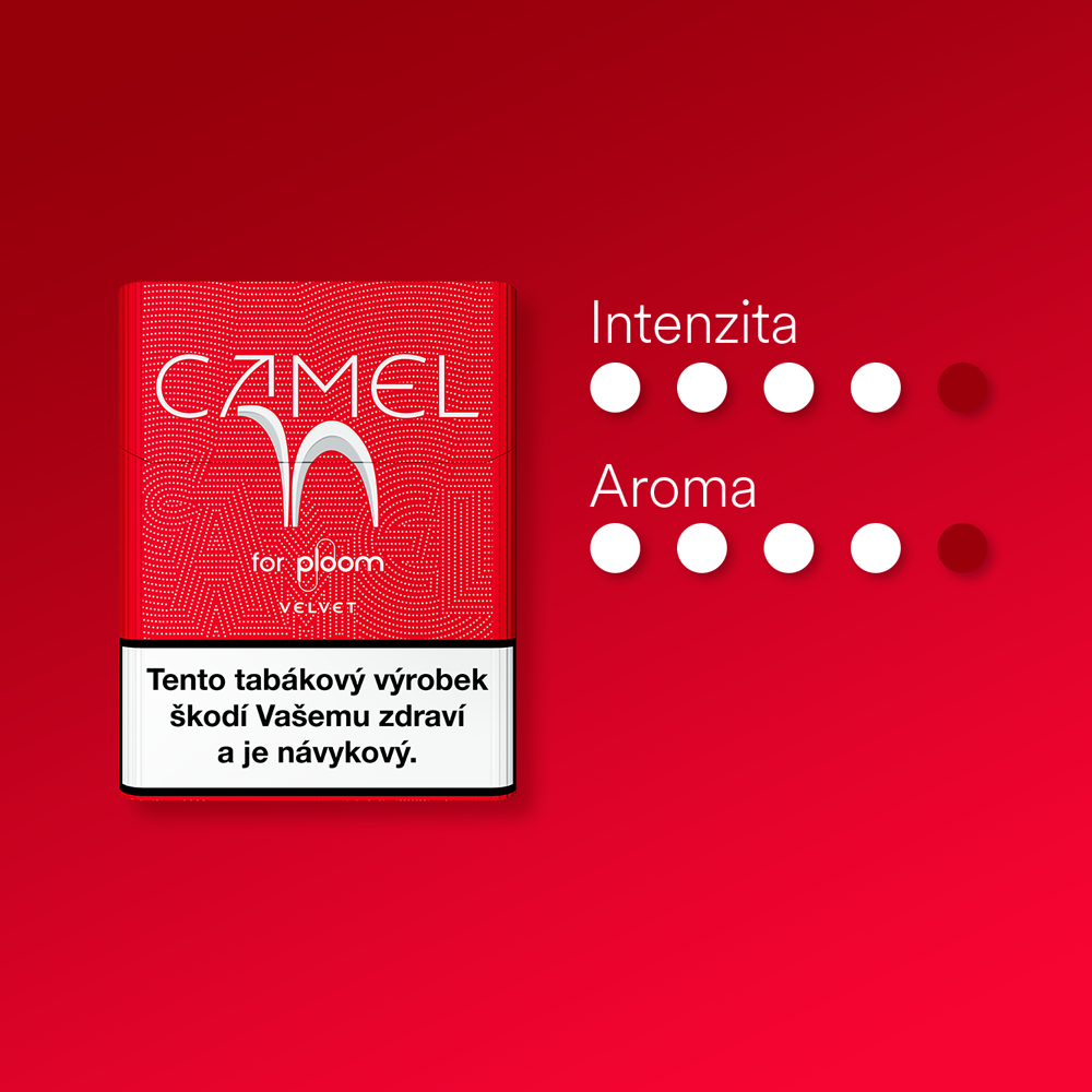 Náplně Camel Velvet pro zařízení Ploom a jejich vlastnosti