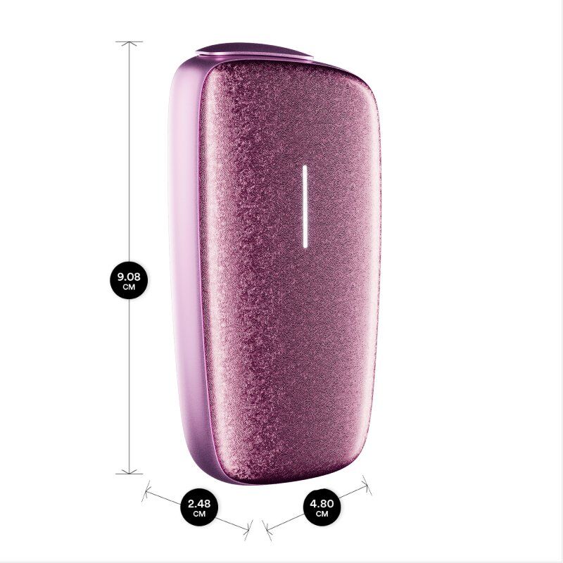 Rozměry zařízení Ploom X Rose Shimmer