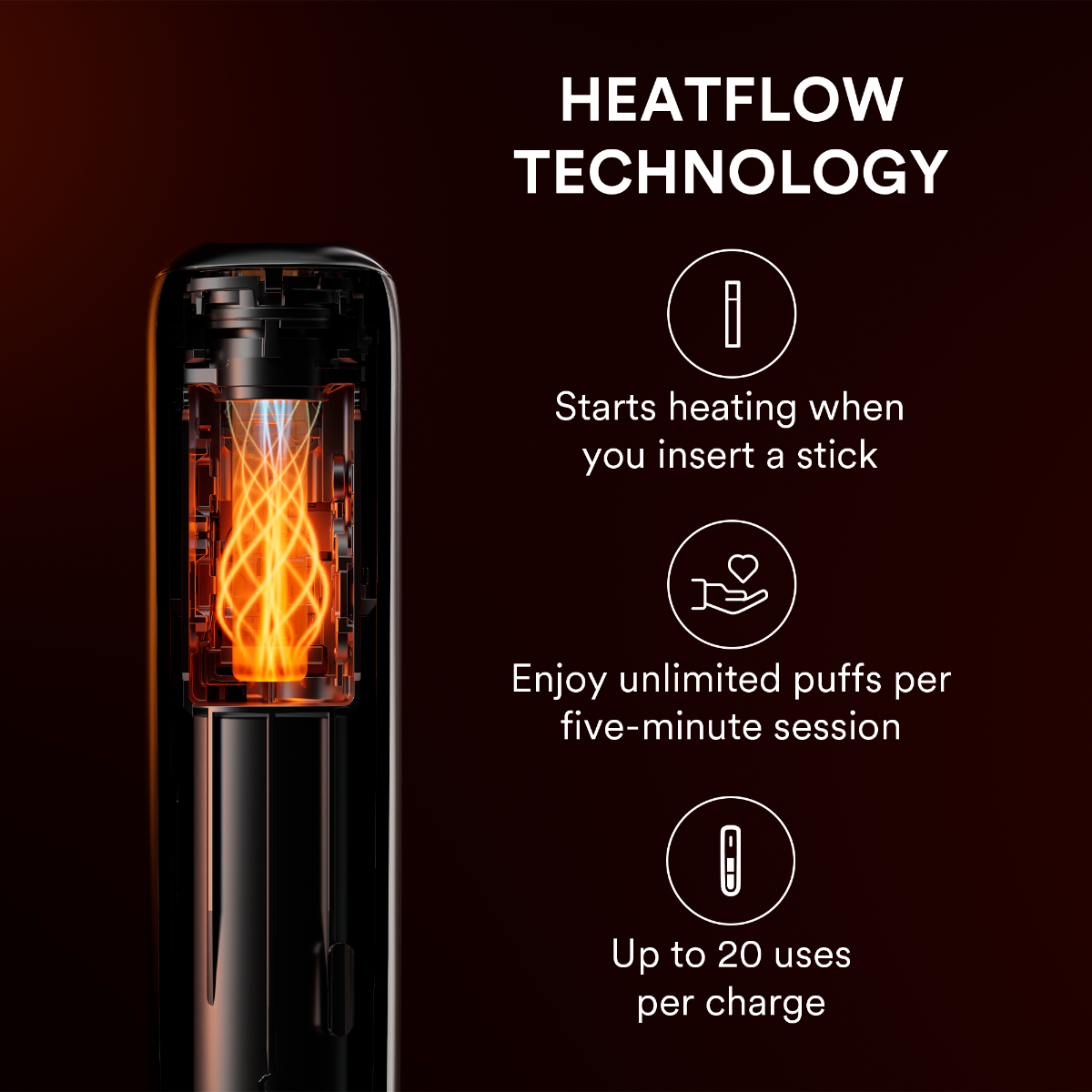 Ploom AURA Rose Gold využívá technologii Smart Heatflow