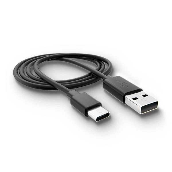 Příslušenství Ploom - černý Ploom USB kabel - pohled zepředu a z horní části