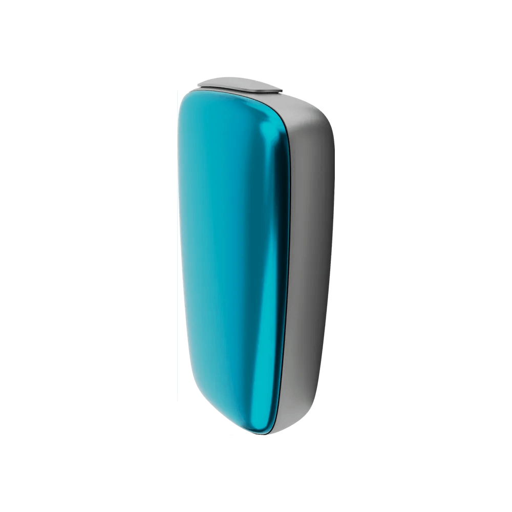 Modrý Ploom X přední panel ocean blue - pohled z boční strany