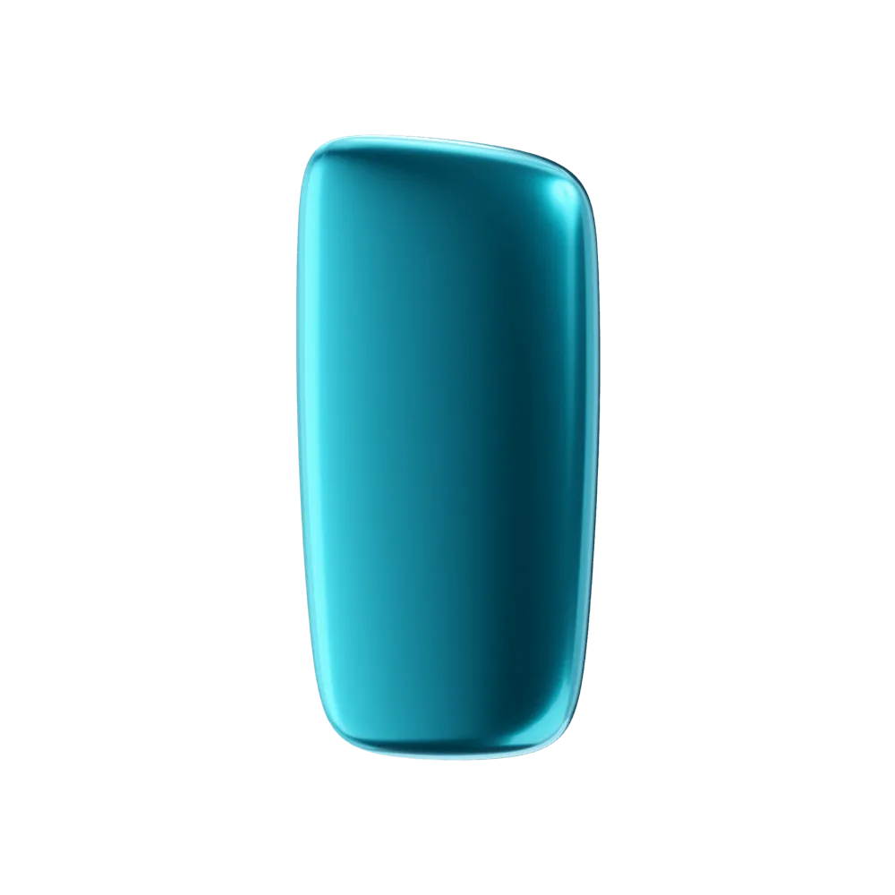Modrý Ploom X přední panel ocean blue - pohled zepředu