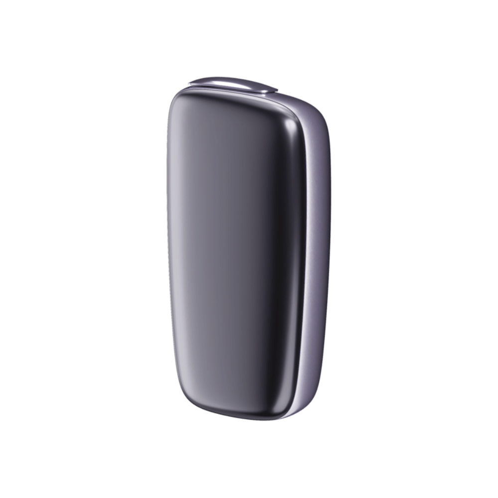 Přední panel na Ploom X Advanced v barvě Lavender - fotka z pravé strany