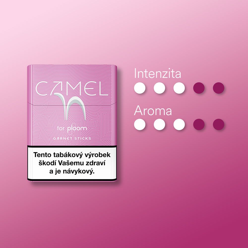 Náplně Camel Garnet pro zařízení Ploom a jejich vlastnosti