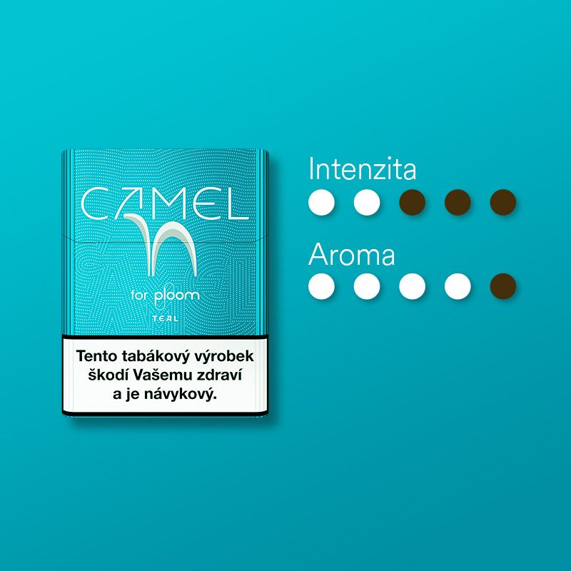 Náplně Camel Teal pro zařízení Ploom a jejich vlastnosti